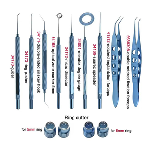 Juego de Blefaroplastia Doble de 17 Piezas, Instrumentos Quirúrgicos de Acero Inoxidable Reutilizables de Alta Calidad con Certificación CE para Levantamiento de Párpados - Product Image 1