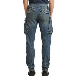 Pantalones Vaqueros Cargo de Mezclilla Tejida Transpirable con Corte Regular y Cierre de Cremallera Rovic, Estampado de Dibujos Animados, ODM para Hombre - Product Image 5