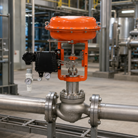 Vanne de régulation à diaphragme pneumatique avec corps en acier inoxydable pour les conduites de processus industriels