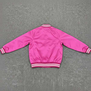 Chaqueta Universitaria Estilo Letterman de Satén para Hombre y Mujer, Ropa de Invierno, Chaqueta Bomber de Poliéster con Dobladillo y Puños Acanalados - Product Image 2