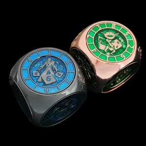 Caja de Almacenamiento de Dados Mecánica Steampunk con Relieve 3D de Calavera de Dragón para Dados DND TTRPG, Cubo Antiestrés Táctico y Juguetes Antiestrés - Product Image 4
