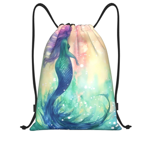 Sac à dos à cordon personnalisé avec logo, imperméable, sac de sport, grande capacité, sac à dos à cordon de sport en polyester de qualité supérieure - Product Image 3