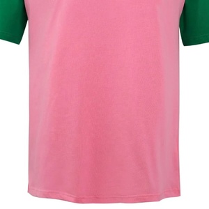 Camiseta Deportiva de Verano para Mujer, de Alta Calidad, Color Rosa y Verde, Manga Raglán, Cuello Redondo, Manga Corta, Transpirable, con Spandex - Product Image 3