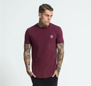 Camiseta de Cuello Redondo Personalizada con Logotipo para Hombre, Transpirable, de Secado Rápido, de Jersey de Poliéster con Spandex Suave, Ropa Deportiva Informal de Manga Corta - Product Image 1