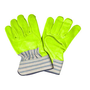 Guantes de Trabajo de Cuero Vacuno Premium, Resistentes a Cortes y al Calor, Guantes de Seguridad para la Construcción, Protección para Manos y Brazos en Oferta - Product Image 2