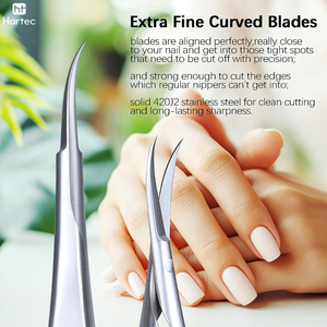 <b>Salon</b> Quality Precision Beauty Tool Includes Elegant Protective <b>Storage</b> Case Stainless Steel Curved Right-Handed Scissors - Product Image 5