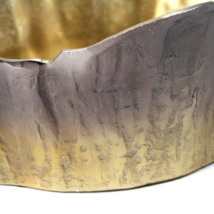 Juego de Cuencos de Aluminio Hechos a Mano de Lujo, Bañados en Oro, Ecológicos, de Gran Capacidad, para Retención de Hielo, Cubitera para Bebidas y Fiestas - Product Image 5