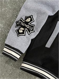 Casual College Varsity Jacket for Women – Cropped Bomber Design with Stylish Embroidery, Relaxed Fit Comfortable Fabric for Dai - Product Image 5