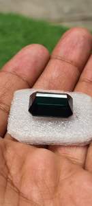 Turmalina Indigolita Natural, Gema Facetada de Forma Octogonal, Como se Ve en la Imagen, para la Elaboración de Joyas - Product Image 3