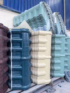 กระเบื้องหลังคาพีวีซี4ชั้นผู้ผลิตกระเบื้องหลังคาพีวีซี ASA de Hoja de techo ความกว้าง1050มม. แบบสเปน - Product Image 4