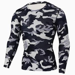 Ropa Deportiva y para Exteriores, Sublimada, Estilo Gimnasio, Material de Tela Deportiva, Camiseta de Manga Larga para Hombre, de Secado Rápido y Compresión - Product Image 1