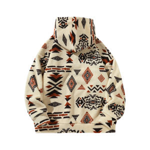 OEM Wholesale Thermal Jacket Blanks Warm 14 Zip Pullover <b>Fleece</b> <b>Hoodie</b> <b>Sherpa</b> Lining Thick Hooded Printed XXS Embroidered - Product Image 2