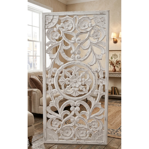 Traditional Rectangle <b>Mdf</b> Wall <b>Panel</b> <b>Decorative</b> Carved Design Birthday Anniversary Home Interior Accent Hanging Piece Bulk - Product Image 1
