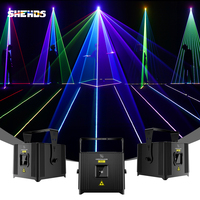 Projecteur laser RGB d'animation IP65 6W, scanner DMX512 ILDA, lumière laser DJ pour boîte de nuit, festival en plein air, CE