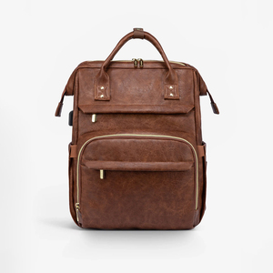 Sacs à dos en cuir véritable 100 % pour ordinateur portable, voyage et usage quotidien – Lot en gros, commande d'exportation, surplus d'usine du Bangladesh, prêt à être expédié - Product Image 1