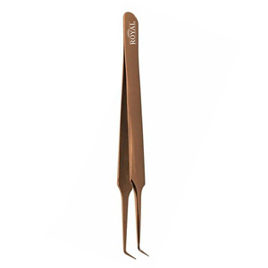 Pince à épiler professionnelle en acier inoxydable de haute qualité, personnalisable avec logo, antistatique, durable, à pointe lisse ou dentelée, pour salon de beauté - Product Image 5