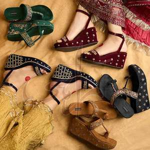 OEM Service Fashion Trend Heel Lightweight Genuine Leather Velvet Customizable High Quality Anti-Slippery Printed <b>Slides</b> All - Product Image 6