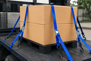 Correa de Amarre con Hebilla de Leva para Transporte Logístico, 25mm, Poliéster, 250kg, con Gancho en S para Sujeción de Carga, Directo de Fábrica, Proveedor OEM - Product Image 3