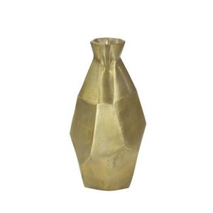 Jarrones de Metal para Flores, Decoración de Mesa para Bodas y Eventos, Cuerpo Acanalado, Borde Esculpido, Acabado Dorado, para Decoración del Hogar, Maceta y Jarrón - Product Image 2