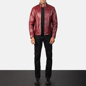 Wholesale Manufacturer Best Quality Men's <b>Biker</b> <b>Jacket</b> Top Selling Cheap Price Men's Leather <b>Jacket</b> With Your Logo - Product Image 2