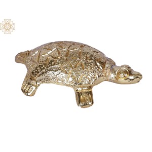Handmade Brass Item 3\" Small Brass <b>Tortoise</b> Gold Plated Unique <b>Home</b> Decor Made in India - Product Image 3