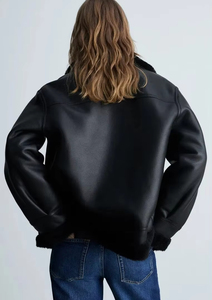 2026 New Women's High Quality Genuine Sheep Leather Windproof Coat Genuine Sheepskin Jacket Moto & Biker Style - Product Image 6