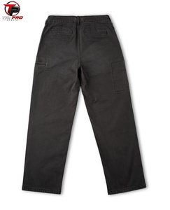 Tri Pro <b>Men's</b> <b>Black</b> <b>Cargo</b> <b>Pants</b> Regular Fit Midweight Cotton Denim Casual Straight Leg With Zipper Pockets Autumn Style - Product Image 6