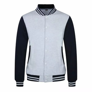 Chaqueta Varsity de Hombre, Estilo Urbano, Elegante, con Letras Bordadas, Cuerpo de Lana, Mangas de Cuero Genuino, Forro Polar, Alta Calidad, Nueva - Product Image 6