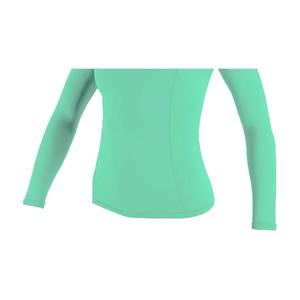 Rashguard de compression à manches longues pour femme, sublimé, anti-UV, respirant, séchage rapide, avec protection UPF50+, marque privée - Product Image 2