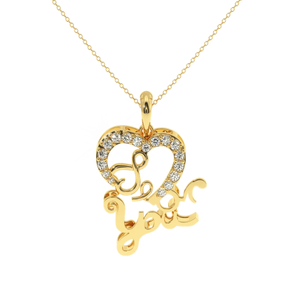 อาเจเรทีล ฮาร์ท ออฟ เลิฟจี้เพชรทรงบริลเลียนท์คัท 0.18 กะรัต ทอง 14K สี HI ความใส VS-SI ดีไซน์โรแมนติกสำหรับทุกโอกาส - Product Image 1