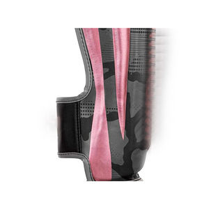 Protège-tibias en cuir de vachette personnalisés en gros, professionnels pour MMA, Muay Thai, Kickboxing, réglables, élastiques et respirants - Product Image 6