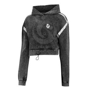 2032 nuevo estilo OEM ODM invierno con capucha Casual logotipo personalizado impresión Crop Top Sudadera con capucha de alta calidad sudaderas mujeres - Product Image 5