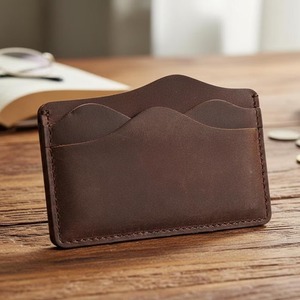 Porte-cartes minimaliste unisexe fin en microfibre avec poche avant, compact, étanche, pour usage quotidien en extérieur - Product Image 1