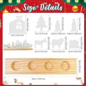 Nouveauté : Magnifique centre de table de Noël fait main pour les réunions de famille et la décoration de salle à manger - Product Image 4