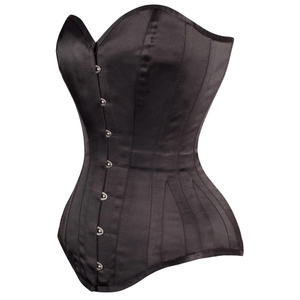 Corset Overbust Noir Sexy à Lacets pour Femme – Gaine Amincissante et Bustier Sculptant - Product Image 3