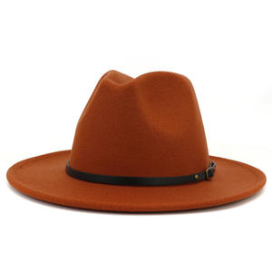 Chapeau Fedora en polyester tendance pour femmes et hommes, style classique, décontracté, à large bord, chapeau jazz - Product Image 6