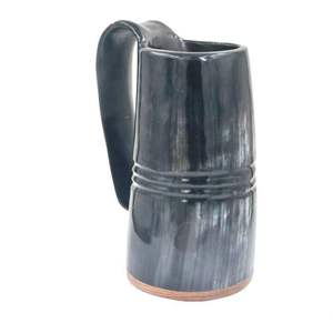 Mug classique en corne de buffle Viking Love, fait main, durable, avec logo personnalisé, forme naturelle, pour cadeaux d'affaires - Product Image 2