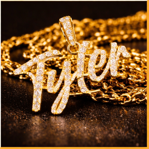 Collar Personalizable de Oro Sólido de 14K con Nombre en Letra Cursiva, Estilo Hip Hop, con Diamantes Cultivados en Laboratorio, Colgante Elegante - Product Image 4