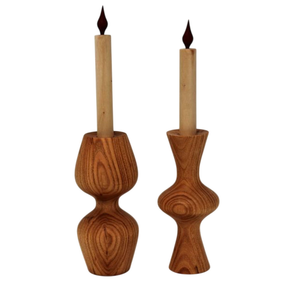 Porte-bougie en bois naturel au design unique pour la décoration de la maison, accessoires d'éclairage à bon prix pour Noël par MULTI CRAFT - Product Image 1