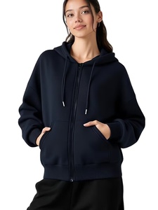 Ensemble de sweat-shirts décontractés pour femmes 2026, sweat-shirt à capuche court à manches longues avec fermeture éclair et sweat-shirt en tissu tricoté, collection du Bangladesh - Product Image 2