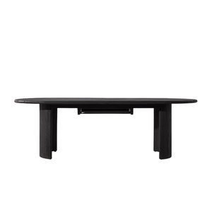 Mesa de Comedor de Exterior Premium, Diseño Contemporáneo en Madera de Teca Sólida, Resistente a la Intemperie, Extensible, con Tablero Ovalado, para Terraza y Jardín - Product Image 4