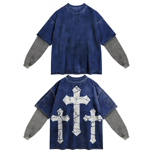 เสื้อยืดพรีเมียม 240 GSM ผ้าฝ้ายสองชั้น สีดำ พิมพ์ลายกราฟิกหลากสีแบบ DTG สกรีนโลโก้ตามสั่ง เสื้อยืดสองชั้นทรงทันสมัยสำหรับผู้ชาย - Product Image 5