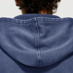 Sudaderas con capucha de punto transpirable para hombre con logotipo personalizado, lavado ácido, bajo MOQ, último diseño, en diferentes tallas. - Product Image 5