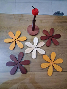 Posavasos de Madera Hecho a Mano con Forma Personalizada, Diseño Navideño Ecológico, Resistente al Calor, para Ollas, Platos y Tazones Calientes - Product Image 5