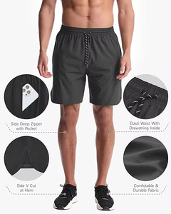 Shorts de sport décontractés pour hommes, séchage rapide, respirants, légers, pour la randonnée, l'athlétisme, les activités de plein air, entraînement, service OEM, logo personnalisé - Product Image 6