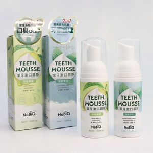Dentifrice mousse 2-en-1 à la menthe naturelle, 100% fabriqué à Taïwan, OEM ODM, marque privée, certifié SGS, vente en gros en stock - Product Image 1