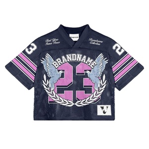 Camiseta de Fútbol Unisex de Malla con Nombre de Equipo Personalizado, 100% Poliéster, Transpirable y de Secado Rápido, Mangas Cortas para Todas las Temporadas - Product Image 1