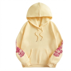 Sweat à capuche en polaire tendance avec poche kangourou et cordon de serrage - Product Image 1