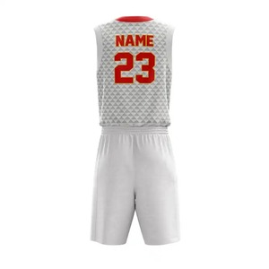 Ensemble d'uniformes de basket-ball personnalisés en couleur, 100% polyester, nouveau design imprimé, vêtements de sport pour le basket-ball, uniforme unisexe - Product Image 3