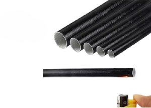 Manchon en fibre de verre 2,5 KV pour isolation électrique, gaine tressée en fibre de verre haute température - Product Image 3